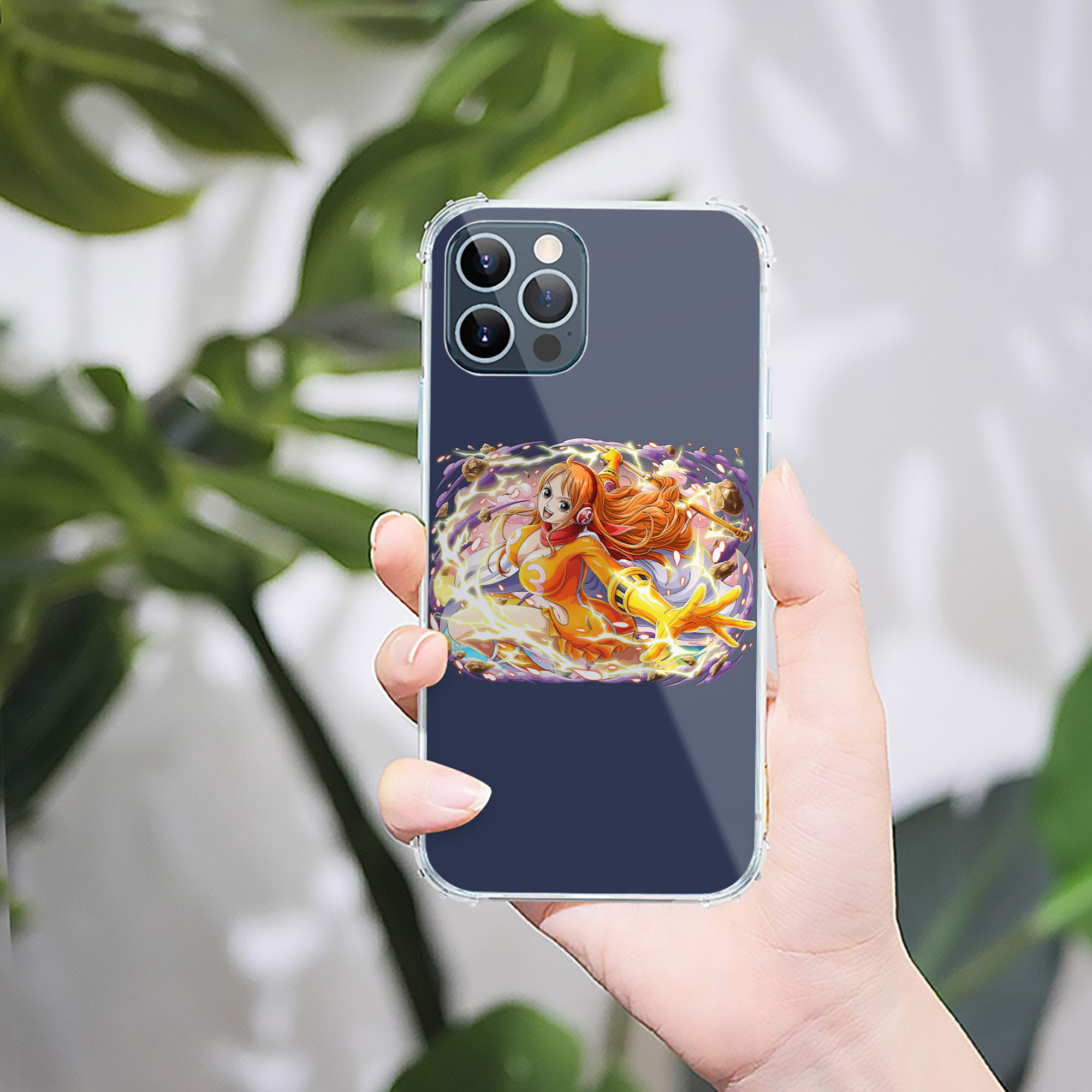 （画像用） ワンピース ナミ ONE PIECE Nami 【iPhone 12シリーズ対応】透明スマホケース（クリアソフトケース）